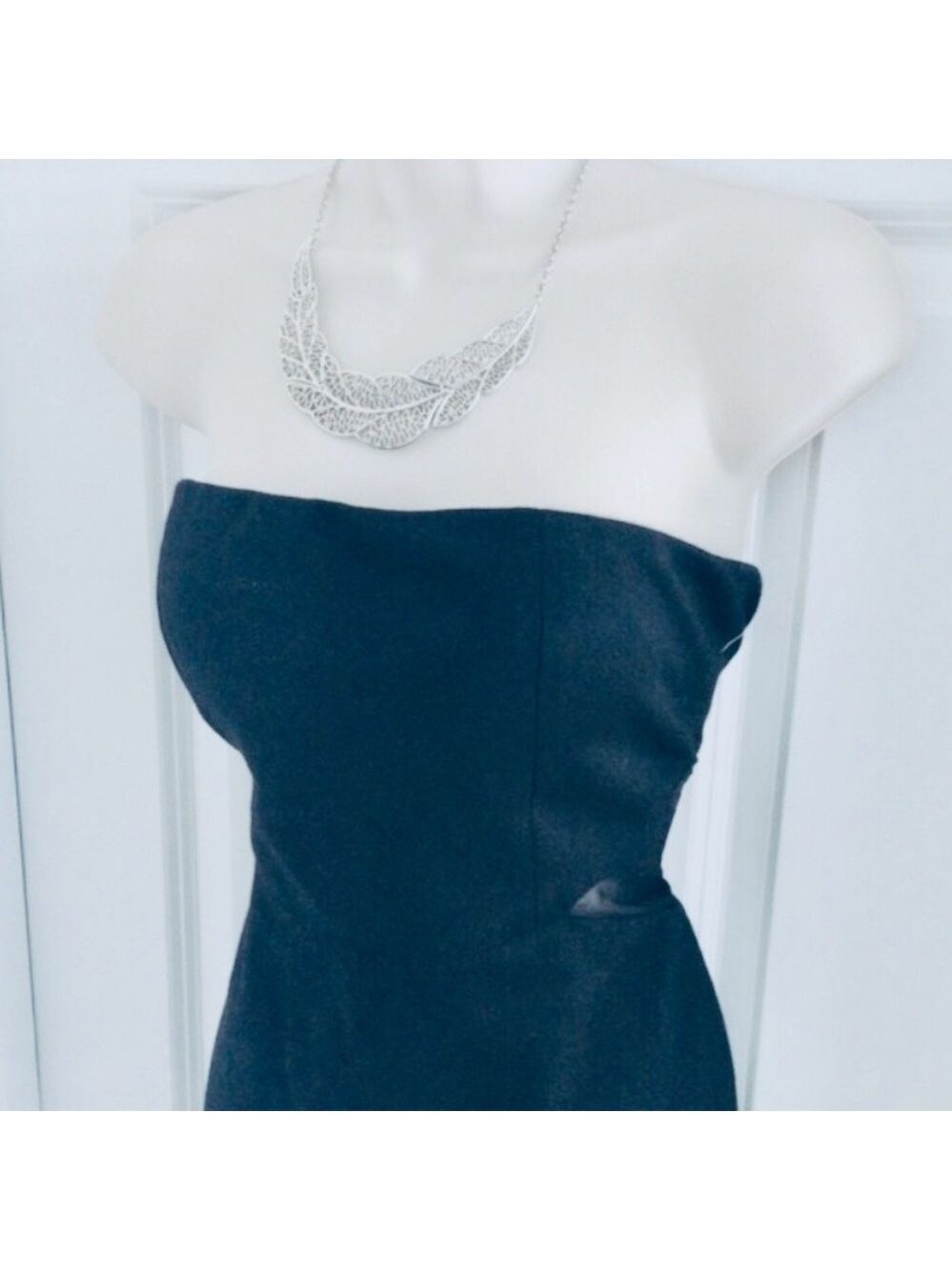 Forever 21 Black Mesh Cutout Bodycon Little Black Dress - Picture 4 of 6